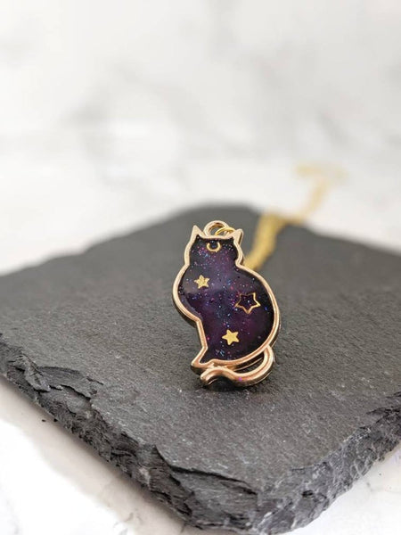 Galaxy Space Cat Pendant Necklace 11 (Galaxy Cats Collection)
