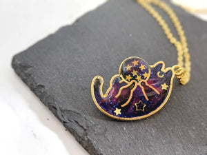Galaxy Space Cat Pendant Necklace 21 (Galaxy Cats Collection)