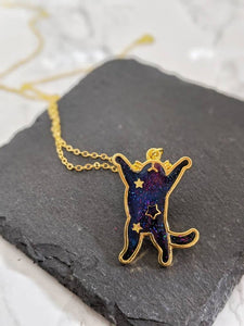 Galaxy Space Cat Pendant Necklace 8 (Galaxy Cats Collection)