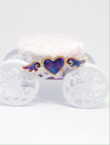 Galaxy Angel Heart Barrette (Galaxy Sparkle Collection)