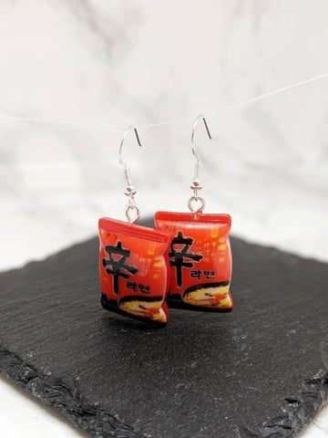 Ramen Noodle Packet Earrings (Taste of Asia Collection)
