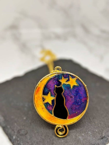 Galaxy Space Cat Pendant Necklace 7 (Galaxy Cats Collection)
