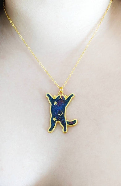 Galaxy Space Cat Pendant Necklace 8 (Galaxy Cats Collection)