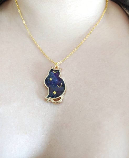 Galaxy Space Cat Pendant Necklace 11 (Galaxy Cats Collection)