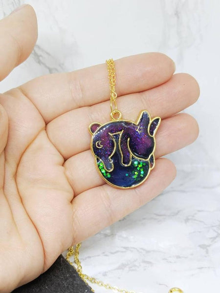 Galaxy Bunny Pendant Necklace 3 (Galaxy Rabbits Collection)