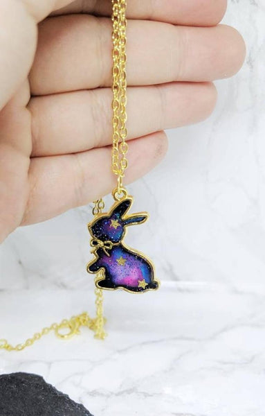 Galaxy Bunny Pendant Necklace 6 (Galaxy Rabbits Collection)