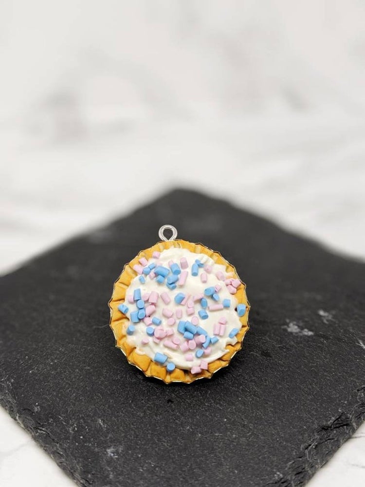Marshmallow Mermaid Pie Pendant Necklace (Baked Goods Collection)