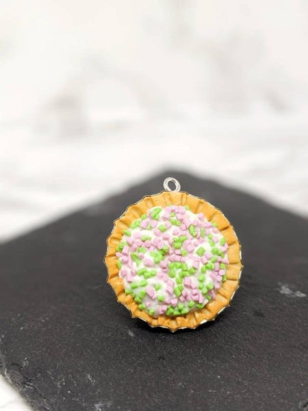 Marshmallow Mermaid Pie Pendant Necklace (Baked Goods Collection)