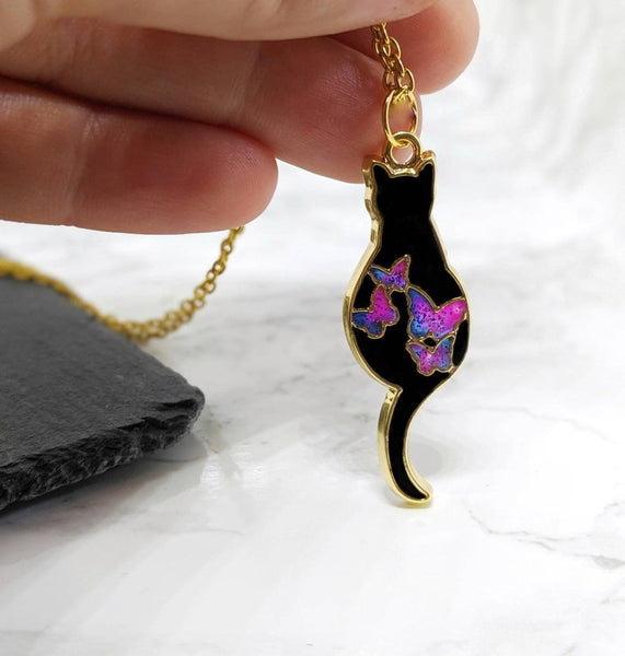 Galaxy Space Cat Pendant Necklace 5 (Galaxy Cats Collection)