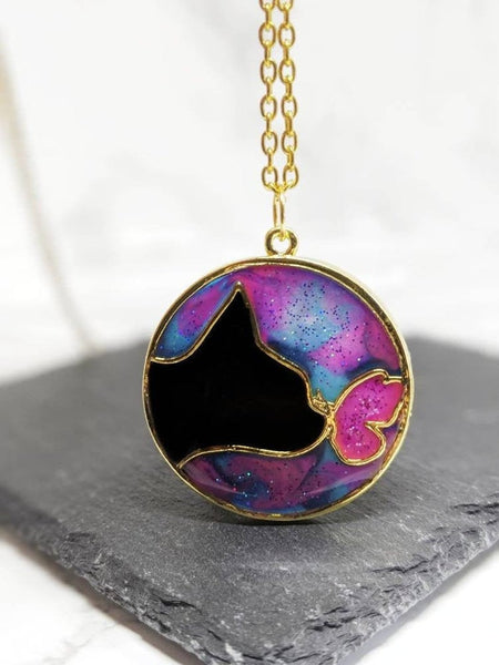 Galaxy Space Cat Pendant Necklace 3 (Galaxy Cats Collection)