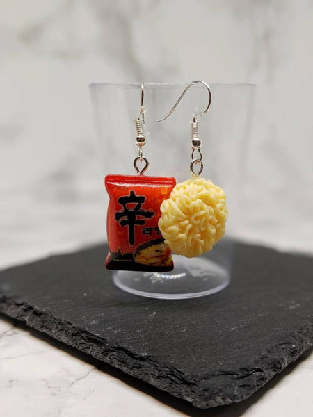 Mismatch Ramen Noodle Packet Earrings (Taste of Asia Collection)