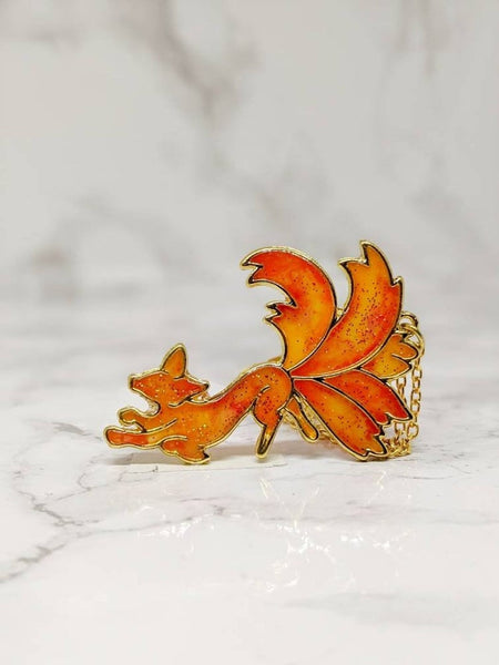 Fire Fox Pendant Necklace (Fire Foxes Collection)