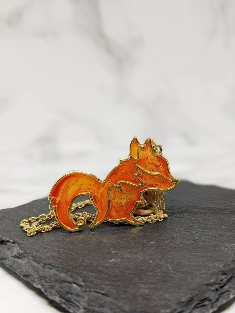 Fire Fox Pendant Necklace 7 (Fire Foxes Collection)