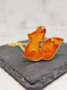 Fire Fox Pendant Necklace 8 (Fire Foxes Collection)