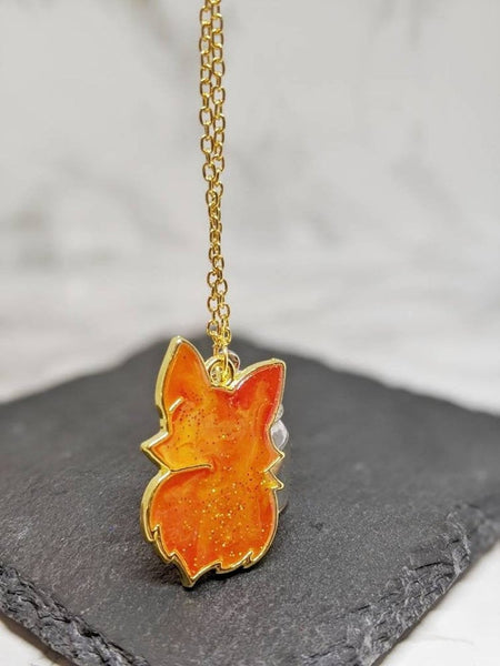 Fire Fox Pendant Necklace 9 (Fire Foxes Collection)