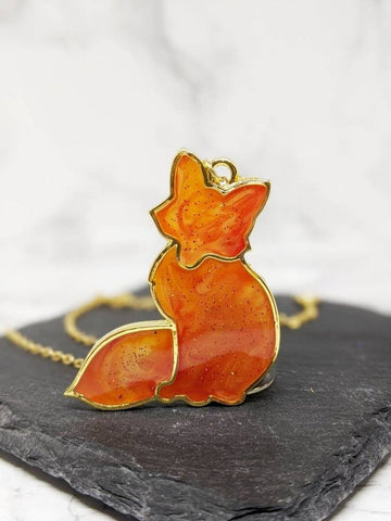 Fire Fox Pendant Necklace 10 (Fire Foxes Collection)